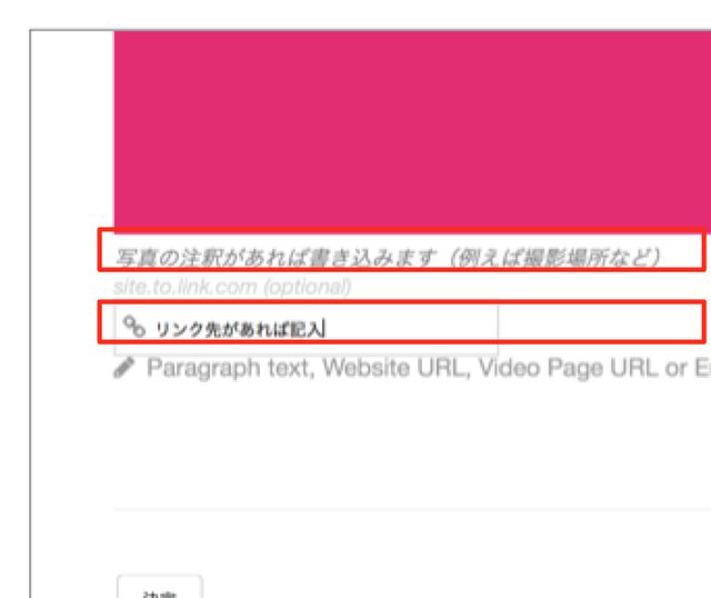 画像: 写真(画像)に注釈が必要であればその旨、記載してください。 また写真(画像)にリンク貼付が必要であれば記載してください