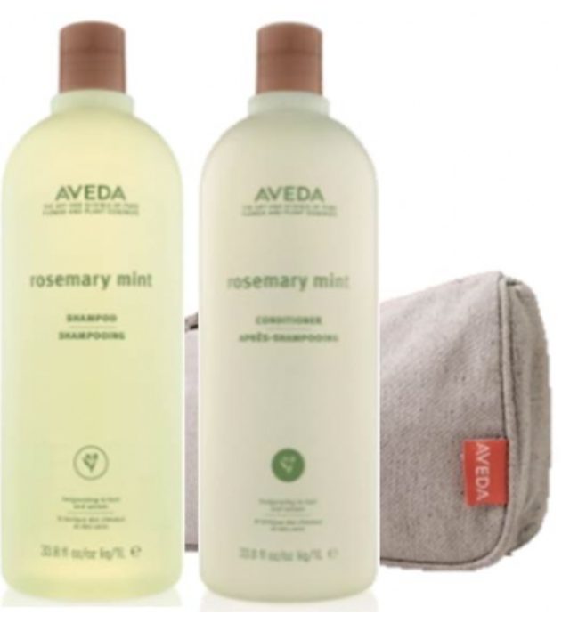 画像: 【暑い季節もスッキリ爽快 ローズマリーミント ヘアケア セット】 12,400円(税抜価格) 爽快なアロマとクールな使い心地が世界中のアヴェダで愛され、ロングセラーの「ローズマリーミント」のヘア ケアセットが今年の夏、数量限定で日本に再上陸!年齢性別問わず多くの方にデイリーに使用できるローズマリ ーミントはこれからの時期に大活躍すること間違いなしです。ベタつきがちな夏の髪と頭皮を爽やかにキープし たい方におすすめです。 (セット内容) ・ ローズマリーミント シャンプー 1,000mL ・ ローズマリーミント コンディショナー 990g ・ アヴェダ サマーポーチ(限定)