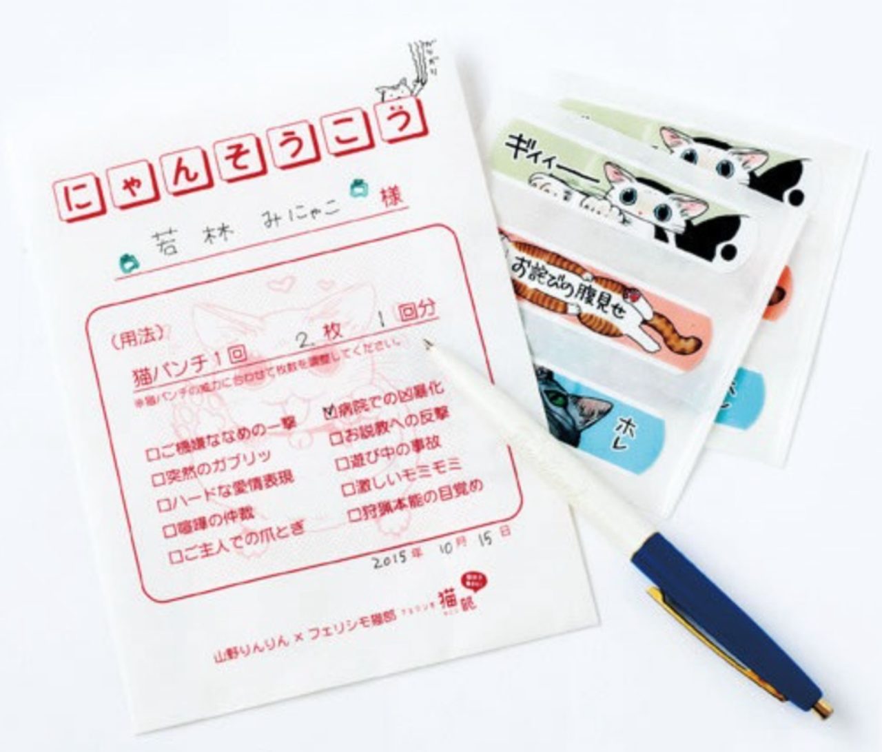 画像: 猫のひっかき傷を隠す「にゃんそうこう」