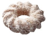 画像: ・ココナツ(129円) ココナツを練り込んだザクザクとした食感が特徴のケーキドーナツに、ココナツをまぶしました。