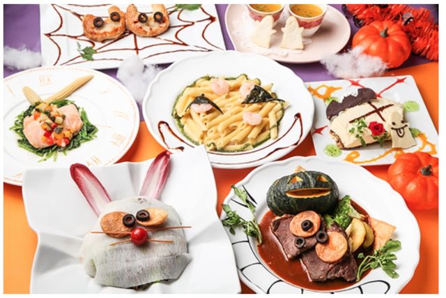 画像: コースメニュー<11月3日まで> ハロウィンナイトコース7品【お料理のみ】 5000円 仮装グッズ貸し出し コースのご予約で、仮装グッズのお貸し出しもございます♪