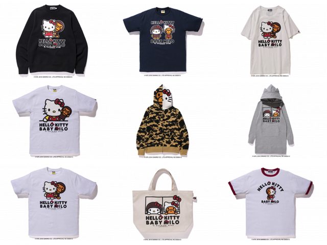 Hello Kitty × baby milo アベイシングエイプ コラボ 8762-602-