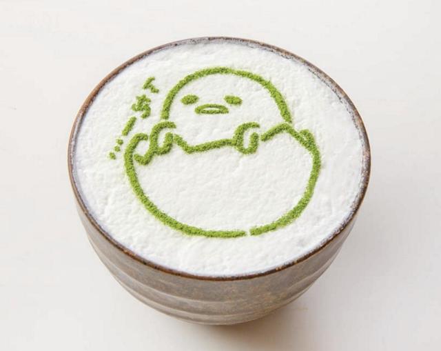 画像: ぐでらてアート抹茶らて(HOT) 600円(+税)
