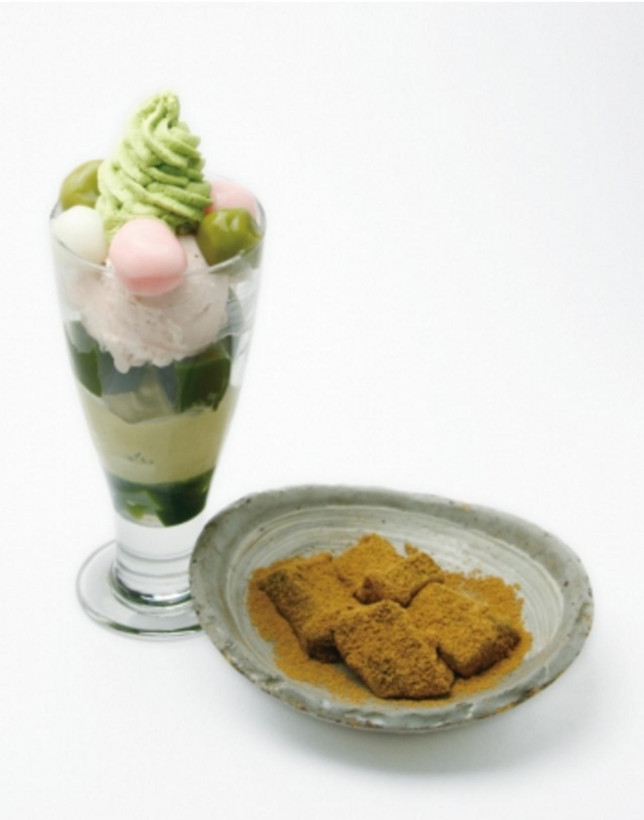 画像: 商品名:花まつり 提供価格: 1,415円(税込) ※さくらパフェ単品は1,102円 販売期間 :2016年3月16日(水)~終了時期未定 ※予告なく終了時期が変更となる場合があります。 提供店舗:茶寮都路里 祇園本店・京都伊勢丹店・高台寺店