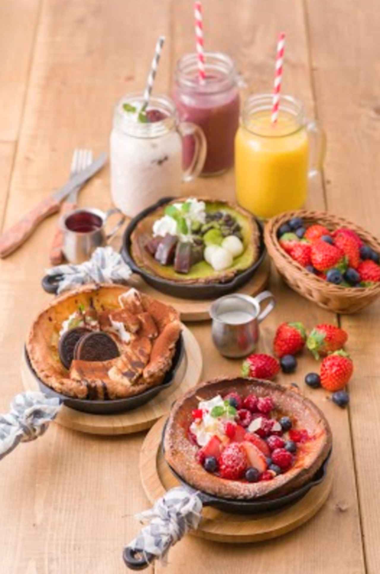 画像: 春の新作スイーツ!スキレットを使用した3種のダッチベイビーパンケーキをkawara CAFE&DINING FORWARD 横浜ワールドポーターズ店限定で開始!