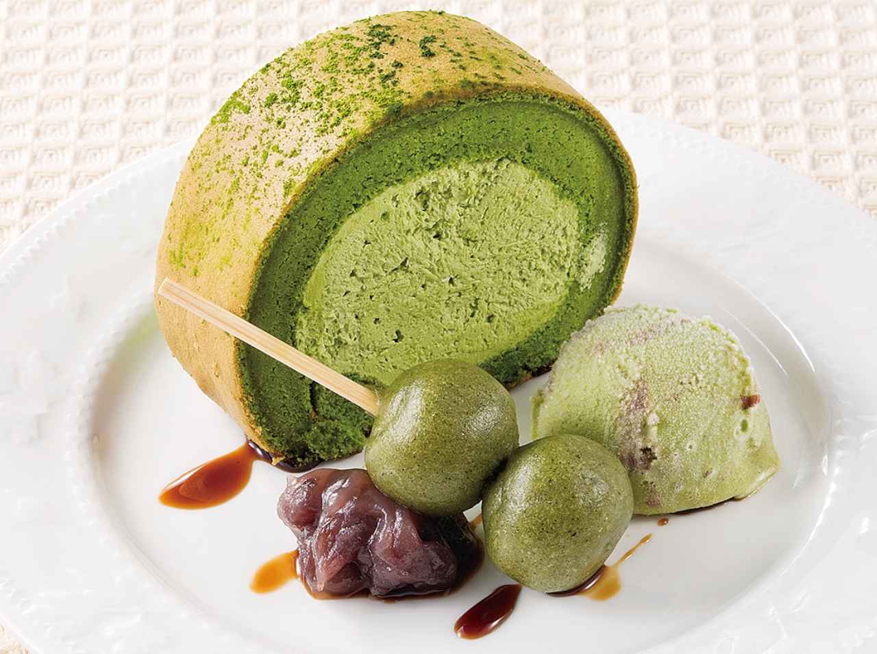 画像: <商品名>宇治抹茶のロールケーキ <価 格>550円(税込594円)