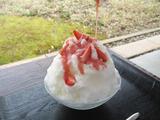 画像: 商品名 :丹波天然水のかき氷~摘みたて木下さんの苺シロップ~ 販売期間:苺は季節素材の為、なくなり次第終了 価格 :800円(税別)