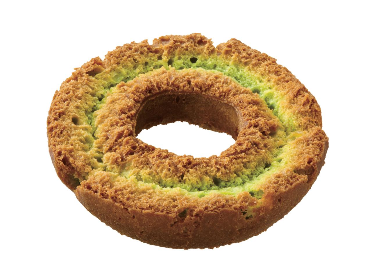 画像: ●オールドファッション抹茶（140円） サクッとしたオールドファッション生地に、抹茶を練り込みました