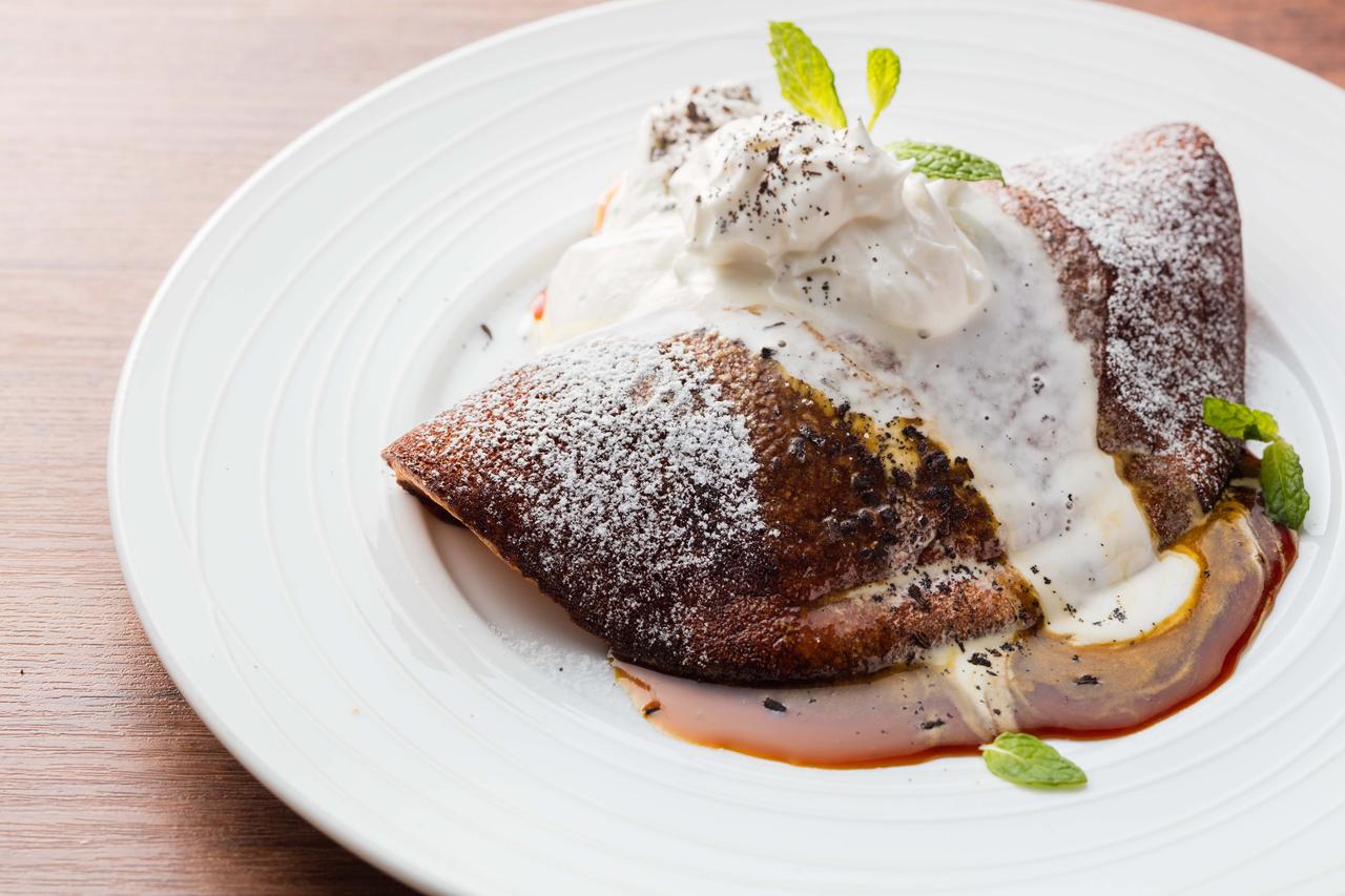 画像: スフレパンケーキ　カラメルソース　500円(税抜)