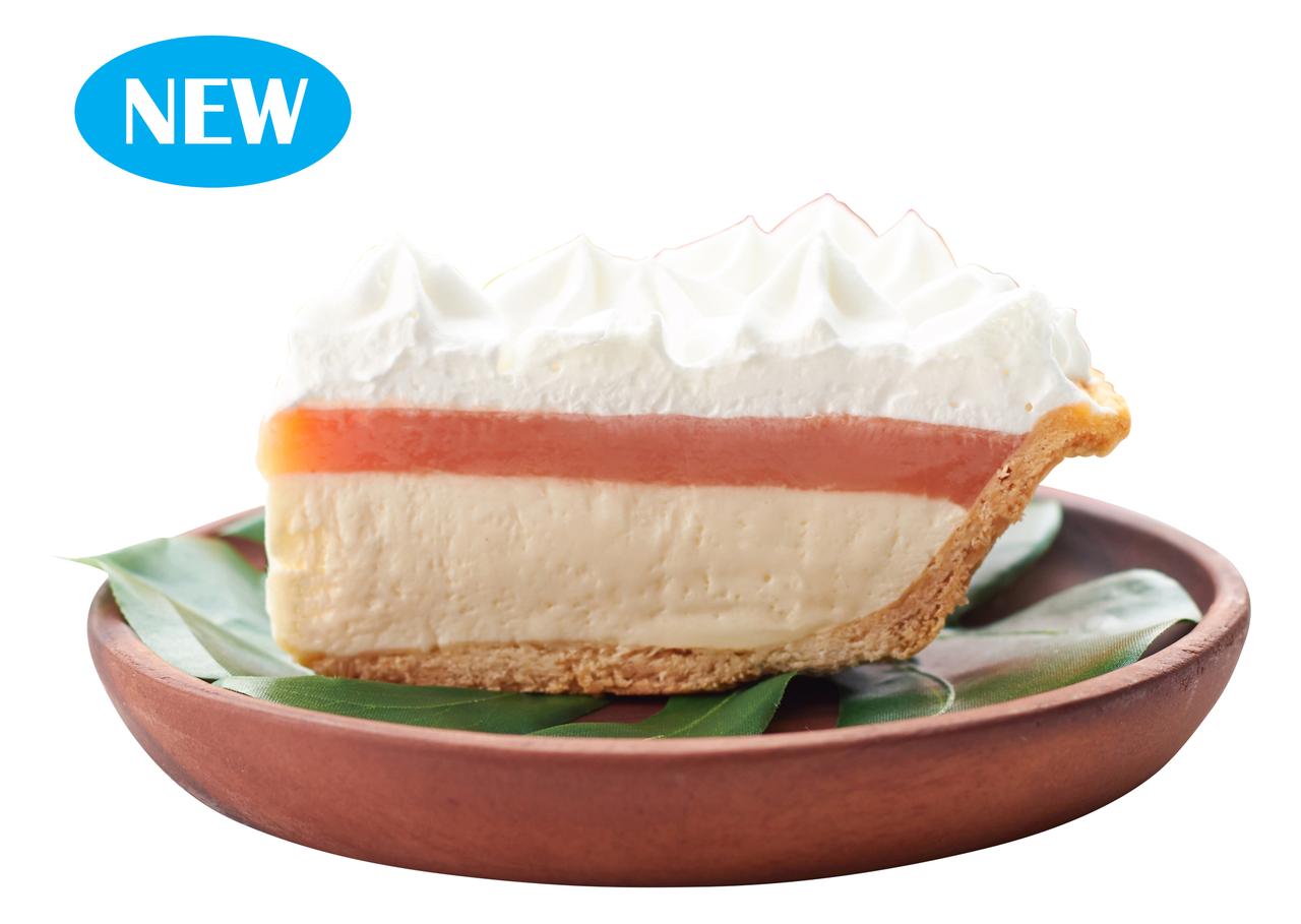 画像: TED’S Bakery グアバチーズパイ 500円 グアバピューレのトロピカルな味わいとふわふわのチーズムースが重なった、やさしい甘酸っぱさが口いっぱいに広がります。