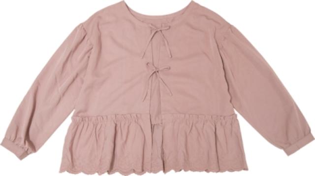 画像: ■リボンブラウス カラー:ネイビー・ダスティピンク サイズ:M・L 価格:1,900円