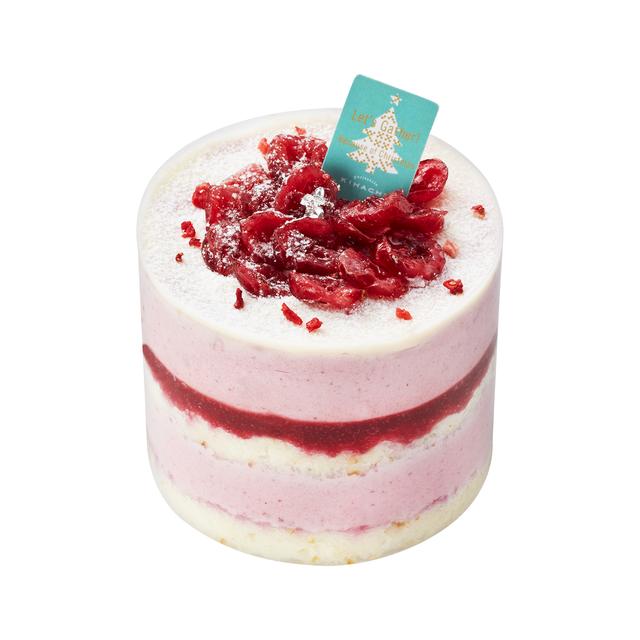 画像: ■商品名:パ・ドゥ ベリー ■価格/サイズ:1,620円(税込)/約⏀8×H6.2cm ■商品説明:苺、ラズベリー、ブルーベリーを使った甘酸っぱいベリームースとホワイトチョコレートを加えたスポンジ生地、クランベリージュレを重ねました。ホワイトチョコのグラサージュに、フリーズドライの苺、 ドライクランベリーを飾って。4種のベリーの甘さと酸味がホワイトチョコにぴったり。