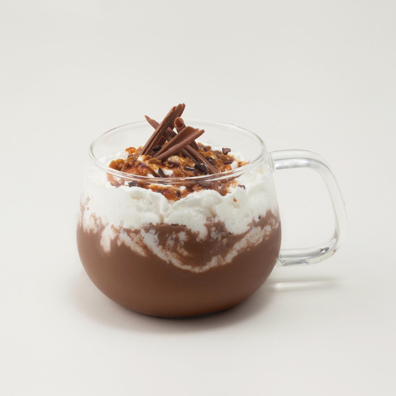 画像: 銀座店イートイン キャラメルシーソルトホットチョコレートドリンク(ミルク)