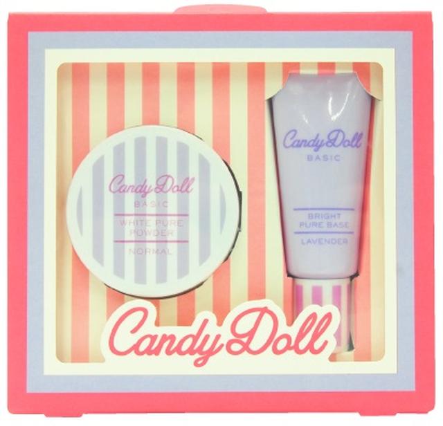 画像: 【ふんわりすべ肌になりたい人へ】 CandyDoll ベースメイクミニセット<ノーマル> 1,590円(税抜) ・ホワイトピュアパウダー<ノーマル>ミニ 5g ・ブライトピュアベース<ラベンダー>ミニ15g ※通常商品の容量を半分にしたミニサイズとなっております。