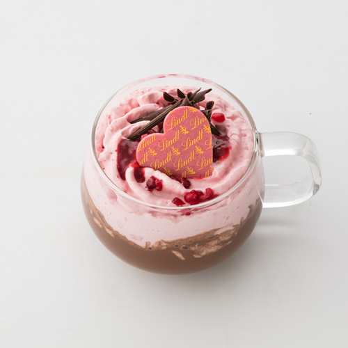 画像1: リンツ、初のバレンタインドリンクは愛らしいピンク色!