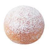 画像: ●エンゼルクリームボール(継続販売) ふんわりとしたイースト生地のドーナツに、ホイップクリームを詰め、シュガーをまぶしました。
