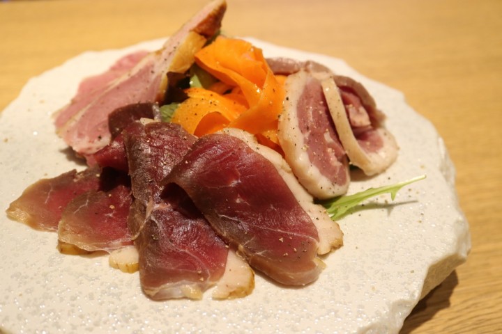 画像: 鴨ハム全部盛り合わせ 税別1,980円