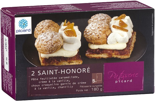 画像: カラメルを塗ったパイ生地に、２種類のクリームを美しく絞ったフランスの伝統的なパティスリー。  本体価格９８０円（税込１,０５９円） ９０ｇ×２個