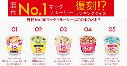 画像1: マックフルーリー10周年記念！歴代No.1「マックフルーリー」が復刻！