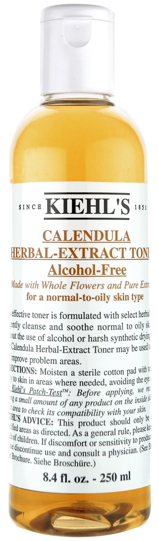 画像: キールズ ハーバル トナー CL アルコールフリー 手摘みのカレンデュラの原点となるトナーです。 1960年代に発売された「手摘みのカレンデュラの花びらを閉じ込めた化粧水」。 肌を穏やかに整え、みずみずしい肌に導きます。 125ml 3,000円(税抜)※限定販売 250ml 4,700円(税抜) 500ml 8,000円(税抜)