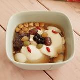 画像: 3)台湾豆花(トウファ) 650円(税抜) 無調整の有機豆乳を100%使用。台湾の伝統的な豆花をオリジナルで再現。独自に配合したきび糖シロップと豆花と甘さ控えめのつぶあんが、もちもちの白玉によく合います。