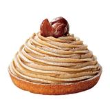 画像: ■価格:15cm 4,860円/18cm 5,940円(税込) ■販売期間:5月10日(水)~ 通年 ※ご注文は受け取りの3日前までにお願いいたします ■商品説明:国産の渋皮栗をまるごとゴロッとのせた人気のモンブランをホールケーキサイズにしました。さっくりとしたアーモンドタルト生地に、刻んだ渋皮栗のグラッセとカスタードクリームを加えたモンブランクリーム、スフレ生地、生クリームを重ね、上には国産の蒸し栗ペーストを使った風味豊かなモンブランクリームをたっぷりと絞りました。