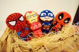 画像: (左から)スパイダーマン、アイアンマン、キャプテン・アメリカ、デッドプール