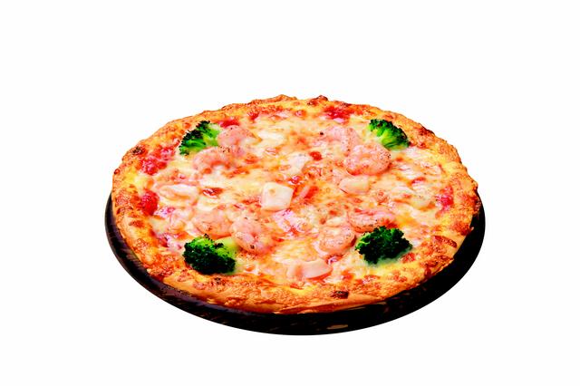 画像: ・「たっぷり海老の贅沢シーフード」・・・1,200円(税込価格:1,296円) 【商品特長】専用生地に、エビ、イカ、ツナマヨのシーフードをトッピングし、ブロッコリーとオニオンを合わせた、 たっぷりのシーフードが味わえる、糖質を抑えたピザです。