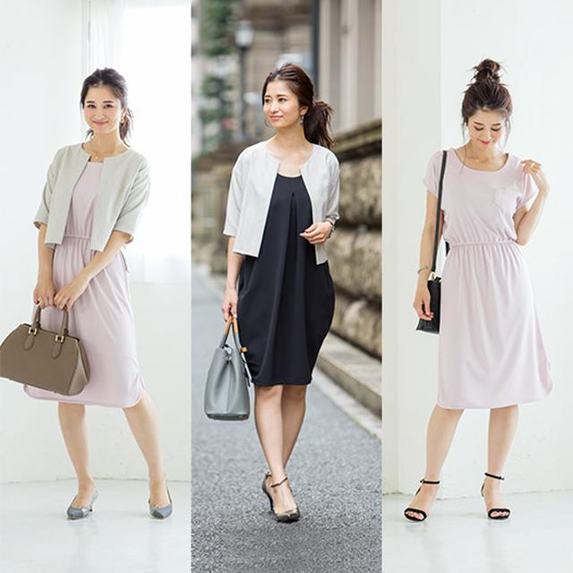 画像: 大人気だった「STYLE DELI」コラボの特に人気だったワンピースをメインに数量限定で復活!お仕事コーデや学校イベントに活躍するサマージャケットが含まれ、このセットのだけでも計5スタイルを楽しむことができます。 1 リネン風ショートジャケット 2 Wポケットブラックプルオーバー 3 ウエストドロストワンピース 4 アーバンブラックコクーンワンピース