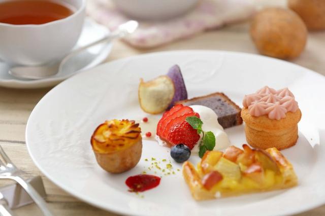 画像1: じゃがいもを使ったスイーツを味わう「じゃがいもアフタヌーンティーセット」