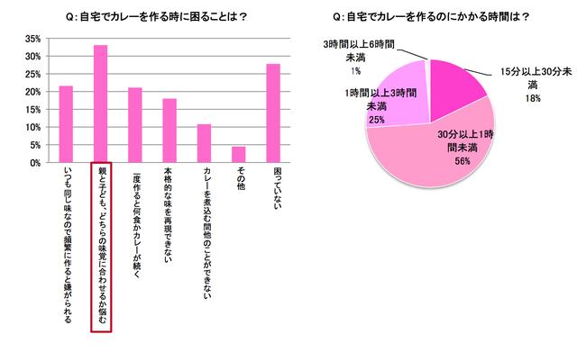 画像1: でもカレーを作る時、1番悩みは「家族全員同じ味に調整すること」。 8割家庭が、子ども嗜好に合わせた辛さカレーを食べていた!