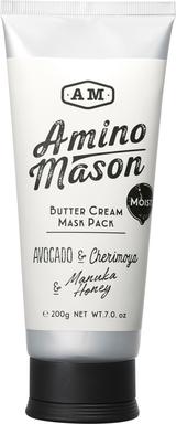 画像: アミノメイソン モイスト バターミルク マスクパック 200g 1,400円(税抜) 18種のアミノ酸保湿成分配合。ヘアマスクとヘアパックがひとつになった、ハイダメージも集中リペアする濃密タイプのマスクパック。週2~3回のご使用をおすすめします。 ●18種のアミノ酸保湿成分配合 ●浸透促進成分配合 ●吸着型保湿成分で潤いUP