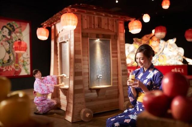 画像: 2種類のりんごジュースの出る蛇口が新登場!「じゃわめぐりんご×ほたて祭り」
