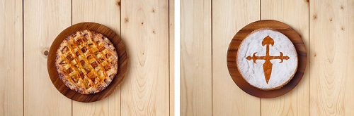 画像: アペルタート(左)、タルタ・デ・サンティアゴ(右)