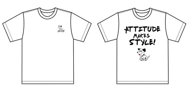 画像: 『王(わん)さん』誕生記念Tシャツ ¥2,599+税 さらに、今回は人気のトレンドアイテムがコラボレーションアイテムとなって登場! Da-iCEロゴや、SPINNSのコンセプトである「ATTITUDE MAKES STYLE!」の文字がデザインされたBIGサイズの“ジャージトップス”“オープンカラーシャツ”そして“サコッシュ”とLIVEにもデイリーにも着用できる、ユニセックスアイテムが発売されます。