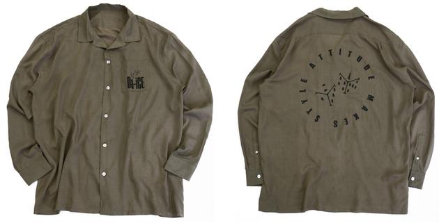 画像: オープンカラーシャツ ¥3,999+税 (color:KHAKI)
