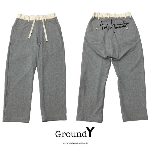 画像: 1F Ground Y ヨウジヤマモト社のフィルターを通し “ジェンダーレス”、“エイジレス”なスタイルで、ファッションの新たな可能性を提案するブランド「Ground Y」より手書きロゴをプリントした限定スウェットパンツをご紹介します。