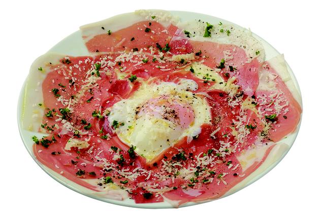 画像: ACORN(グランルーフ フロント)/「生ハムたっぷり!!カルボナーラ リゾット丼」1,380円(税別)