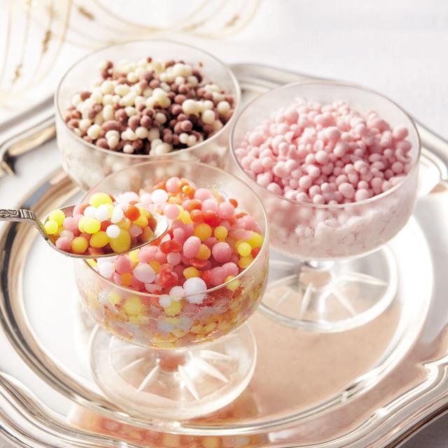 画像: つぶつぶアイス「ミニメルツ」9個セット 3,600円/12個セット4,800円 内容量:3種(ストロベリー60g、チョコバニラ60g、レインボー55g)、9個セットは各3個(計9個)、12個セットは各4個(計12個) マイナス196℃で美味しさをギュッと瞬間冷凍。ストロベリーとチョコバニラはフワッととろける食感、レインボーは、シャーベットタイプでさっぱりお召し上がりいただけます。
