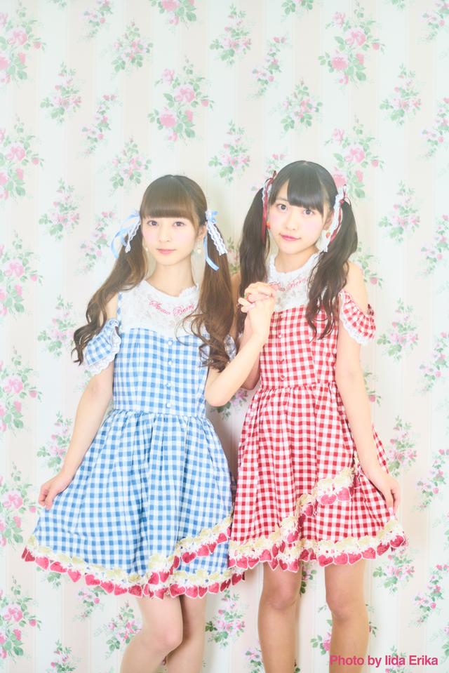 画像: 左:ミスいちご2017/月乃雫さん、右:初代ミスいちご/宮島るりかさん