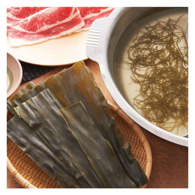 画像: 北海道の恵み 根昆布だし 北海道産の昆布を細切りにすることで、おだしに旨味が広がります。さっとしゃぶしゃぶすることで素材本来の旨味を楽しめます。