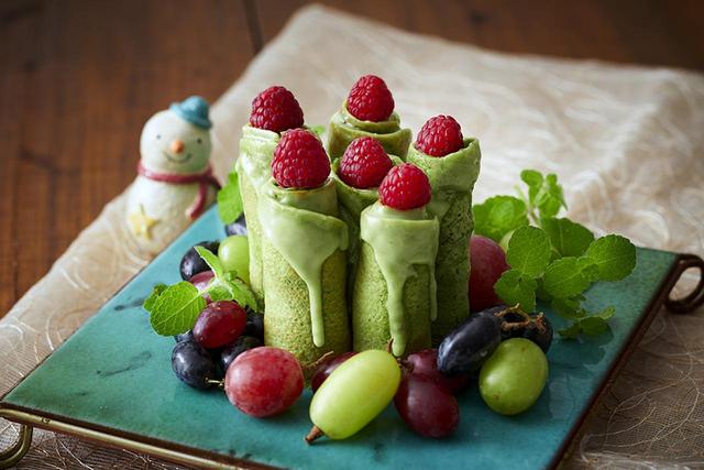 画像: ケールのくるくるキャンドルケーキ