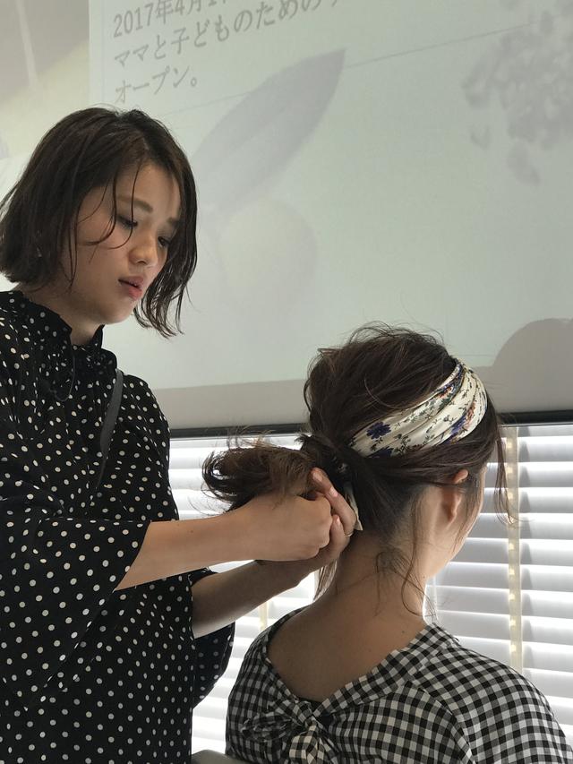 画像1: SHOKOさんによるヘアアレンジ講座開催