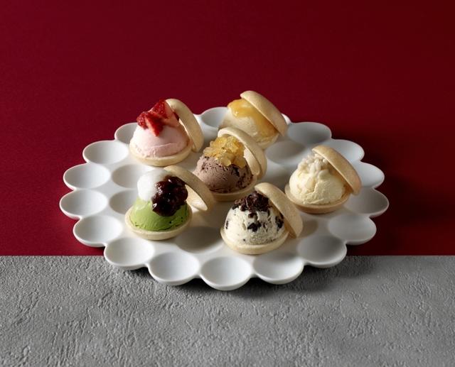 画像1: 6種のハーゲンダッツ最中 単品1,280円/利き茶セット2,400円 <おすすめのお茶:三種の利き茶セット>