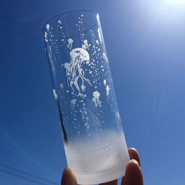 画像: 【ART空】ゆらゆらクラゲと猫のグラス / 雑貨通販 ヴィレッジヴァンガード公式通販サイト