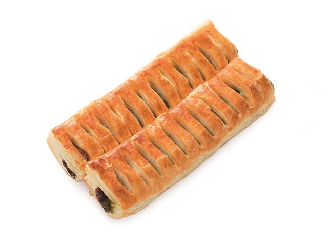 画像: VL抹茶と粒あんパイ 2個入 本体価格100円(税込108円) 西尾抹茶を使用した抹茶クリームと粒あんをサンドしたパイです。