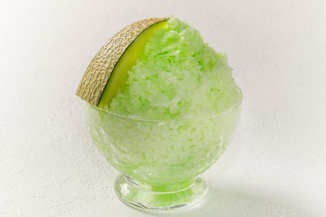 画像: 「メロンかき氷」¥500 …パティシエ特製のメロンソースを使ったメロンかき氷。