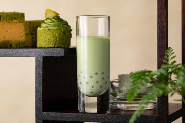 画像: 抹茶のタピオカドリンク