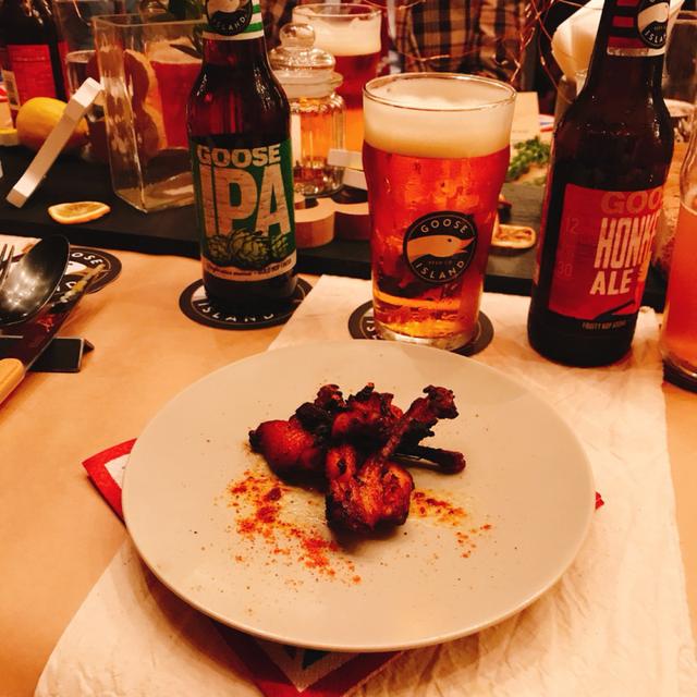 画像: Goose IPA×国産鶏手羽のスパイスチキン