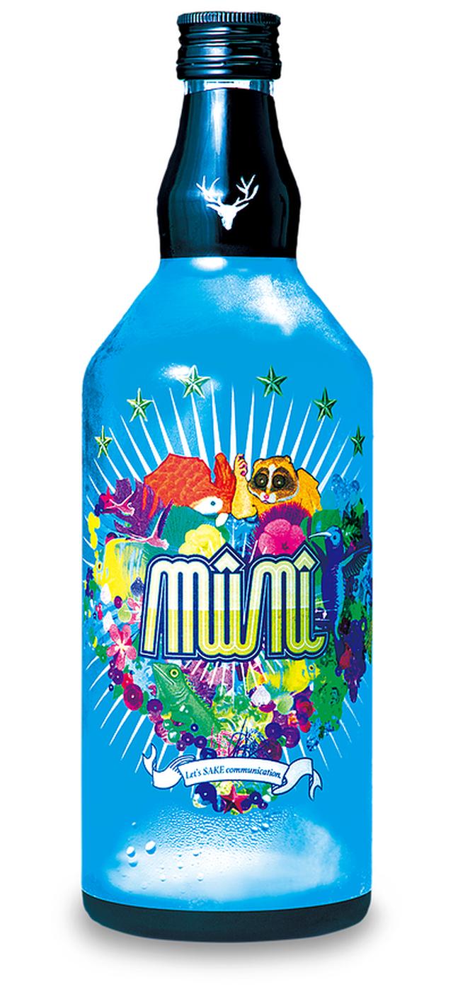 画像: 商品名 :mūnī(ミュニ) 品名 :SAKEリキュール 容量 :720m 容器 :瓶ケース 入数 :12本 アルコール度数:27度 原材料 :清酒、醸造アルコール、青色1号
